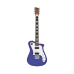 Alpha Standard metallic indigo front Schaller bridge catalog - Steelyjam aluminum guitar