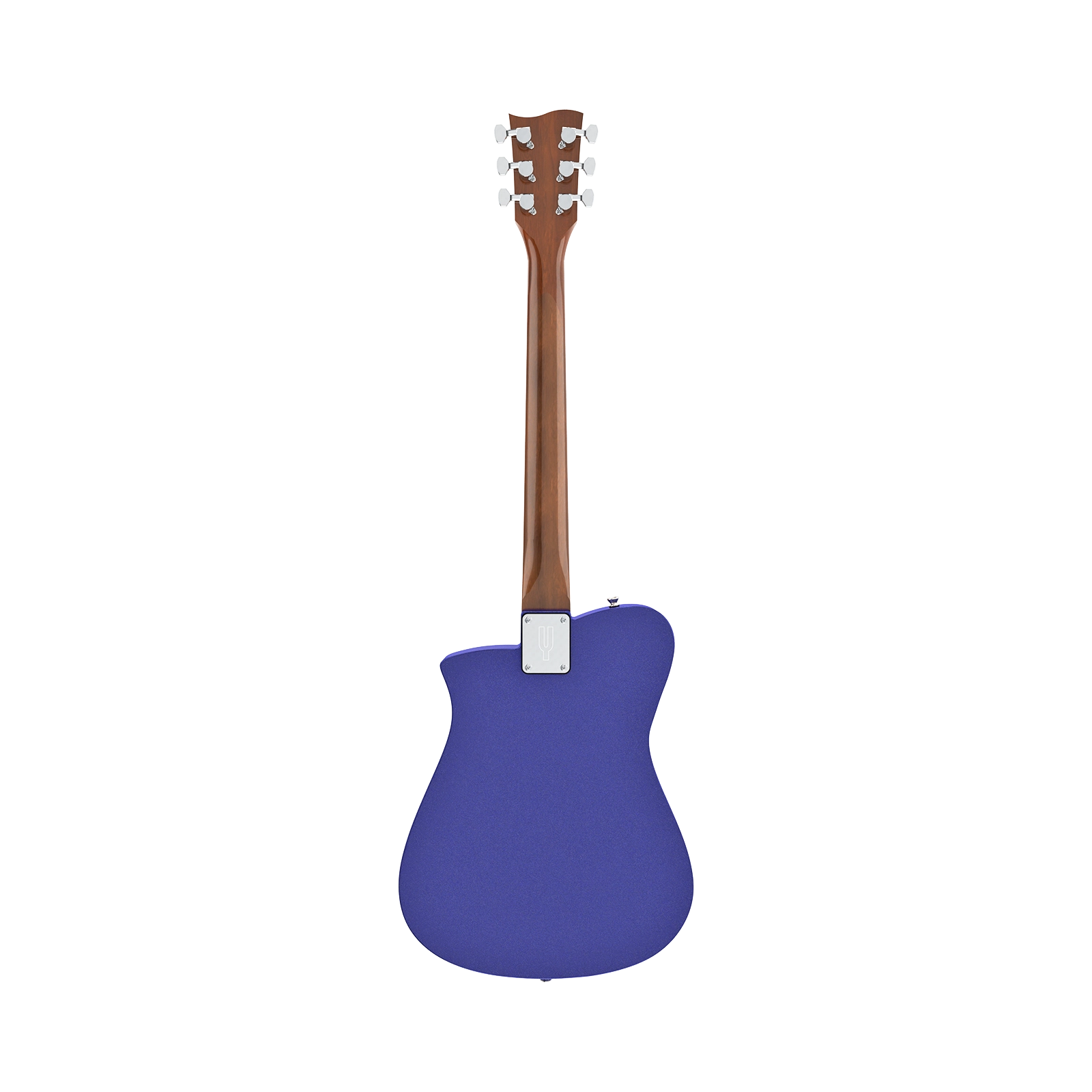 Alpha Standard metallic indigo back Schaller bridge catalog - Steelyjam aluminum guitar